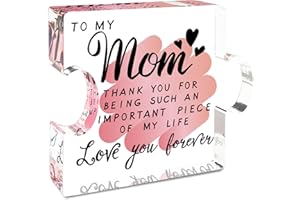 SEPAUMO Christmas Gifts for Mom, Mom Christmas Gifts from Daughters Son, Mom Gifts, Mom Birthday Gifts from Daughter, Gifts for Mom, Birthday Gift for Mom, Cool Mom Gift Stocking Stuffers Ideas Acrylic Present for Mothers Day Birthday