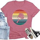 CQF Pickleball Shirts for Women Stay Out of The Kitchen Printed T-Shirt Funny Pickleball Player Lover Tee Tops