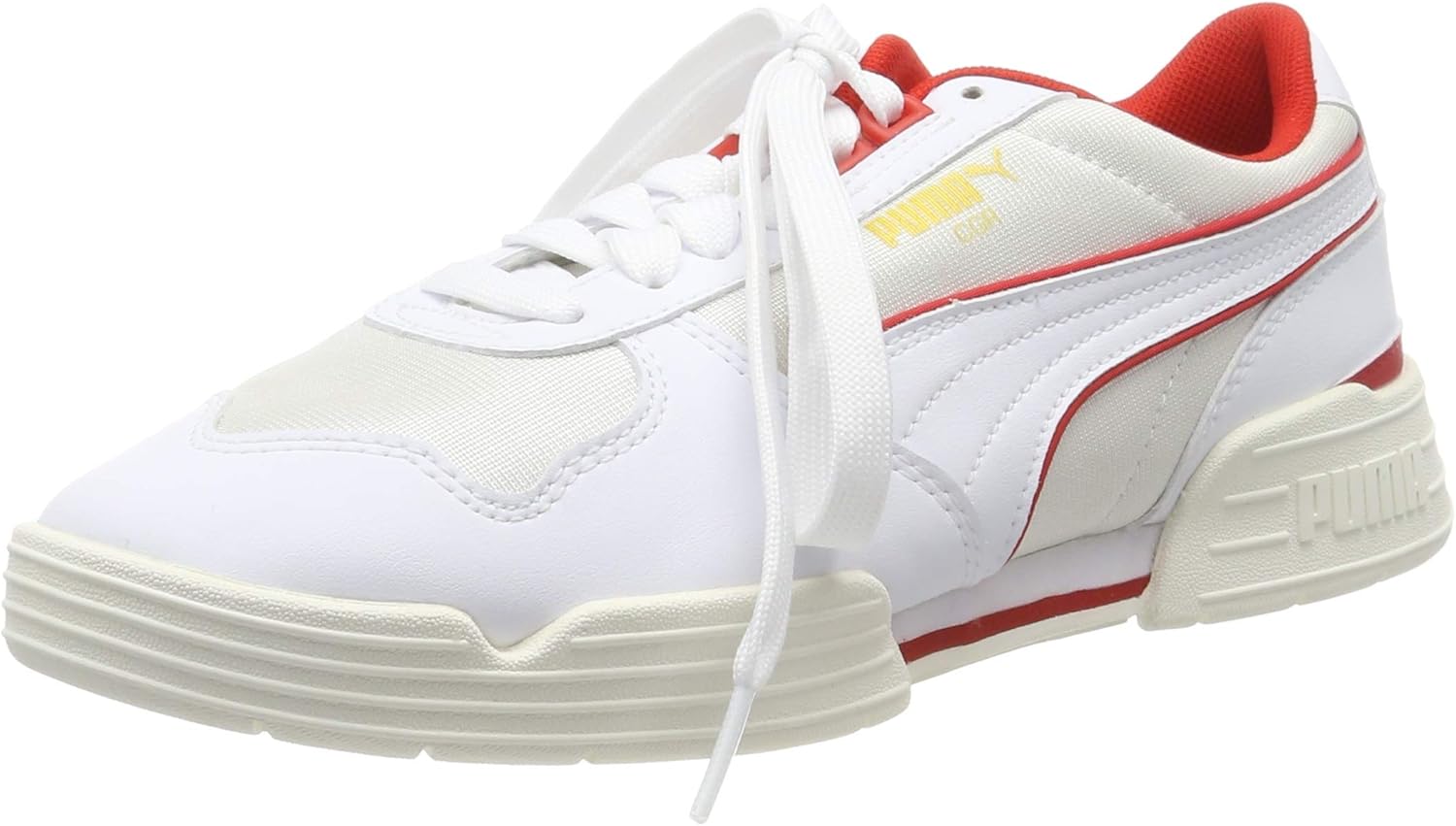 mens red puma trainers