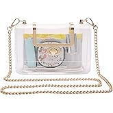 MOETYANG Transparent Clutch Clear Purse Crossbody Shoulder Bags Stadium Approved Bags