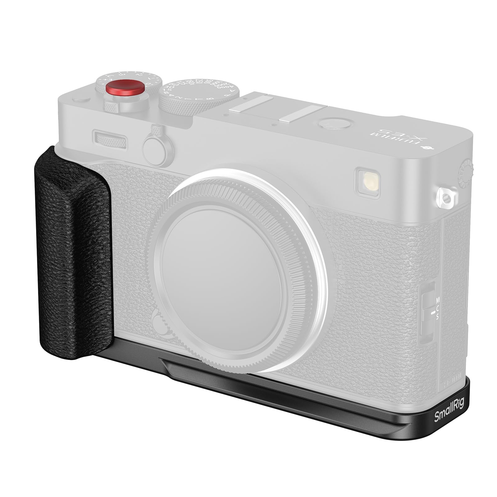 Photo 1 of SMALLRIG X-E5 L-Shape Grip for FUJIFILM X-E5 Camera, Built-in Quick Release Plate for Arca, 1/4"-20 Holes, Lightweight Ergonomic Silicone Handgrip,Shutter Button (Black) - 5448