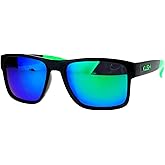 SA106 Kush Mens Color Mirror Rectangular Plastic Sport Sunglasses