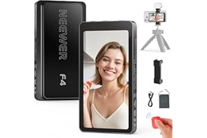 NEEWER 4" Phone Vlog Selfie Monitor Screen Compatible with iPhone, 500nit 1080x540p Wireless Back Camera Monitor with Remote/