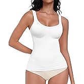 EUYZOU Womens Shapewear Tummy Control Tank Top Scoop Neck Seamless Compression Tanks for Women Body Shaper Camisole Top
