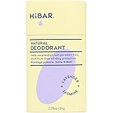 HiBAR - Lavender & Jasmine Plastic Free Deodorant - Natural Deodorant - All-Day Protection - With Sunflower Seed Wax, Rice Bran & Shea Butter - Plastic, Paraben & Aluminum-Free - Vegan