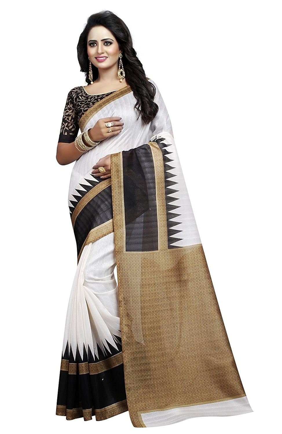 nirdharit lifestyle women's cotton saree with blouse piece (saree for women)