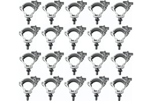 CEDARSLINK 20PCS 2" Stage Par Light Clamps Hook Aluminum Alloy Truss O-Clamp Heavy Duty