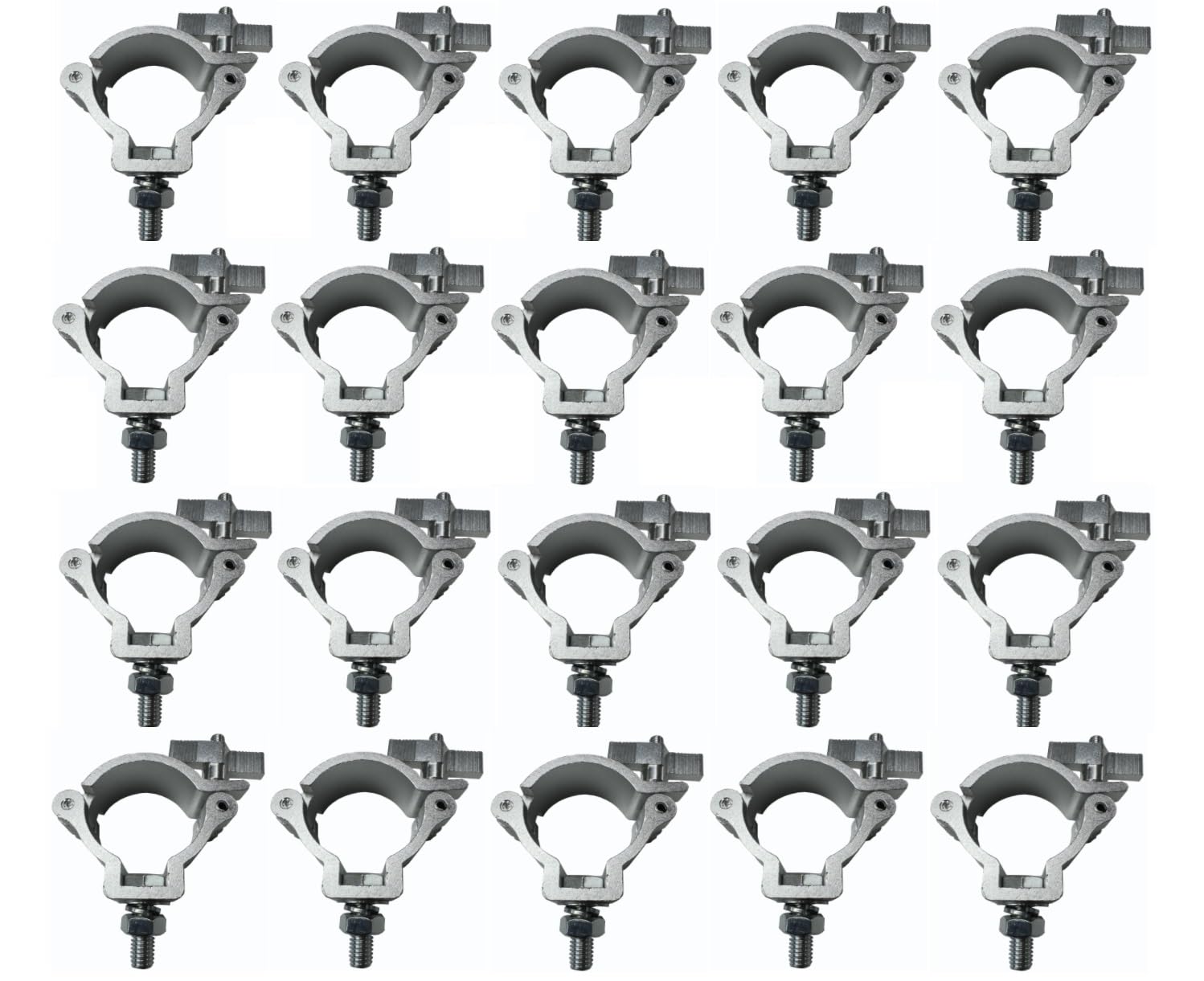 Photo 1 of 20PCS 2" Stage Par Light Clamps Hook Aluminum Alloy Truss O-Clamp Heavy Duty