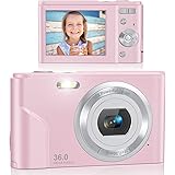 Digital Camera, Lecran FHD 1080P 36.0 Mega Pixels Vlogging Camera with 16X Digital Zoom, LCD Screen, Compact Portable Mini Ca
