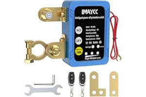 IMAYCC Kill Switch for Car, 12V Remote Battery Disconnect Switch 240A, Car Battery Kill Switch Anti Theft, Automatic Cut/Shut Off Switch for Auto, RV, ATV,Truck, Boat.