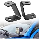 Nilight Ditch Light Brackets for Ford Raptor 2017-2023 F-150 2015-2023 | for F-150 Raptor 2017-2023, F-150 2015-2023, Front A-Pillar Hood Mounting Kit, Auxiliary Off-road Work Lighting
