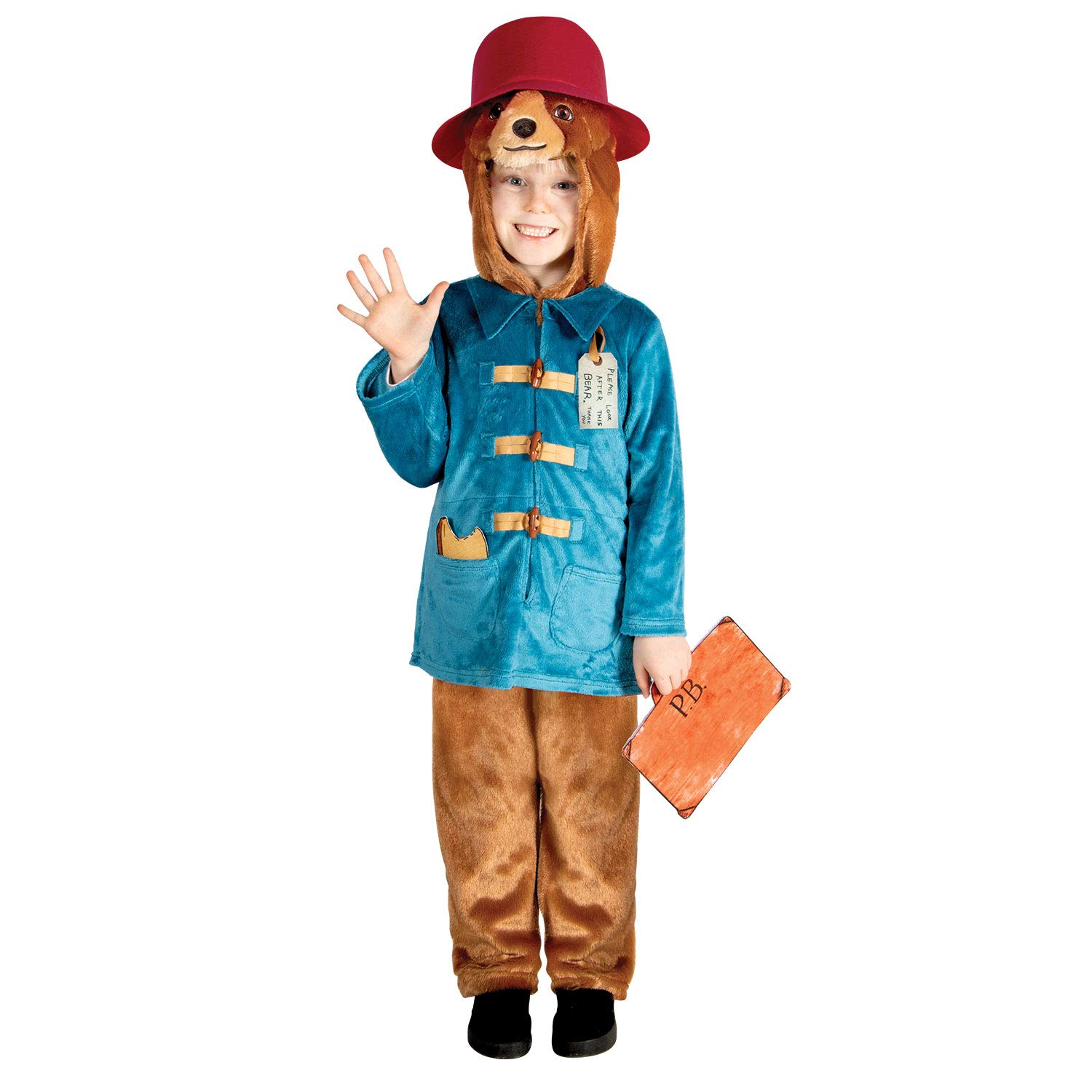 Amscan 9906208 - Kids Official Paddington Bear Deluxe Fancy Dress Costume Age: 4-6 Yrs