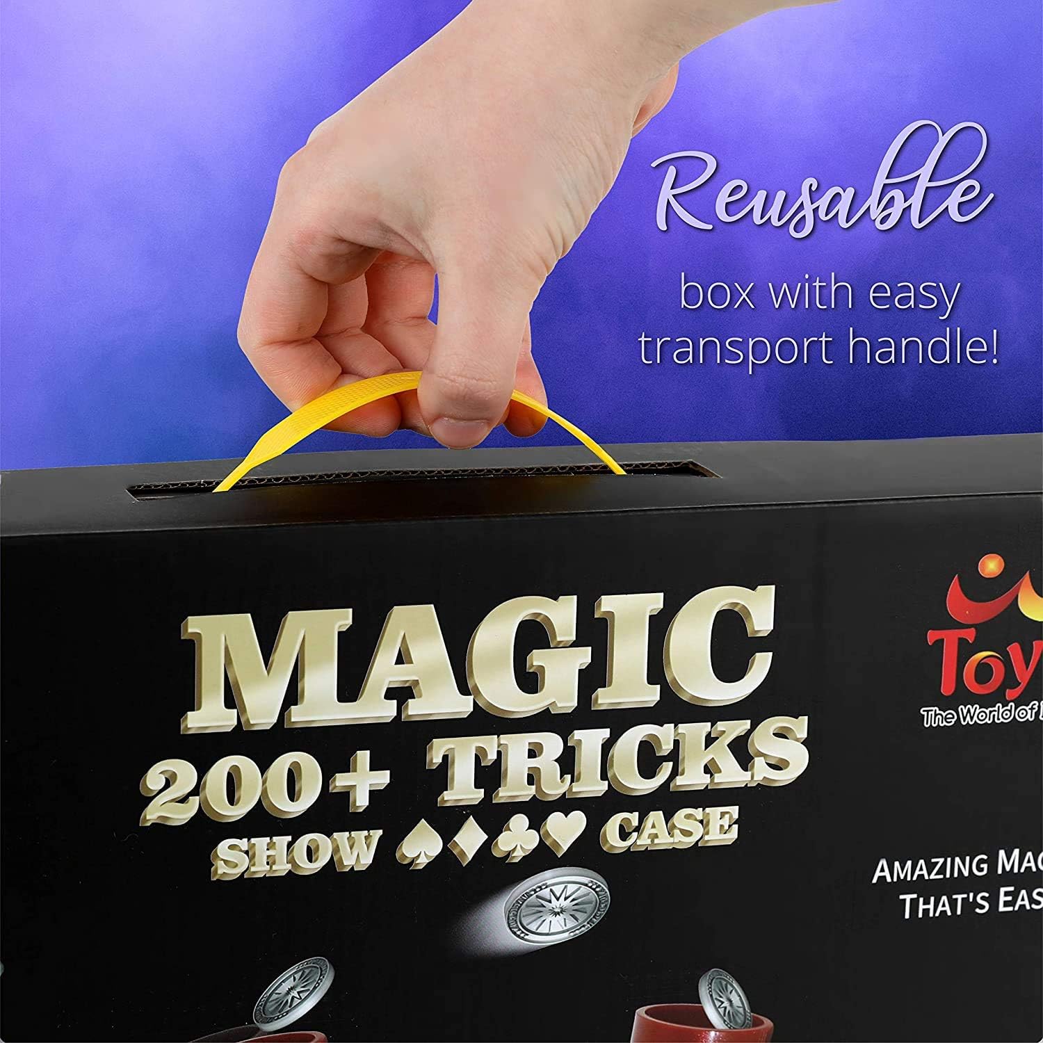 ToyVelt Magic Tricks Magic Set - Kids Magic Kit for Beginners with Over 200 Tricks and Instructions - Hours of Fun and Learning - for Boys and Girls Ages 5, 6,7 and Up: Toys & Games