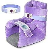 Ehucon Velour Heel Protectors Bed Sore Pillow Cushion for Pressure Sores,Velvet Foot Pillows Support Boot for Bedridden Patients Supplies, Ankle Pillow Heel Protector for Heel Pain(Pack of 1 pcs)