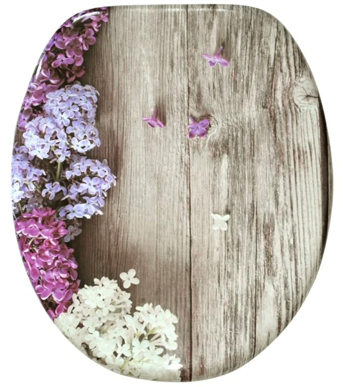 Sanilo WC Sitz mit Absenkautomatik Flieder | hochwertige Oberfläche | einfache Montage | stabile Scharniere A038893