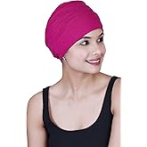 SAKUCHI Chemo Hats Solid Sleep Cap Women's Bamboo Soft Headwear Cancer Cap Chemo Headwear Women