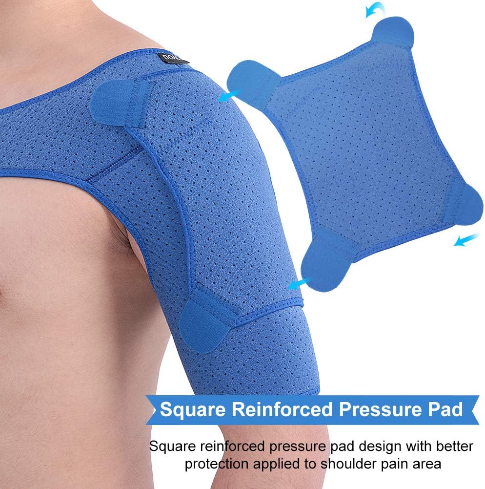 Shoulder Support for Men and Women, Compression Shoulder Pad Fits Left