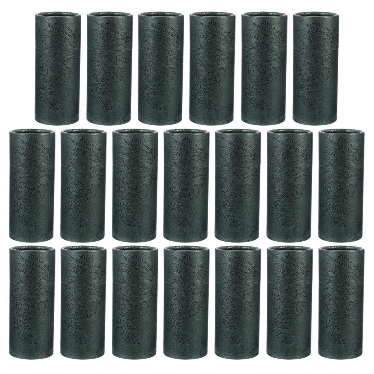 Healifty Essential Oil Bottle Packaging Boxes Cylinder Shape Kraft Paper 4.21X1.69 Inch 20-Pack Gift Boxes for 30Ml Bottles Storage and Craft Use