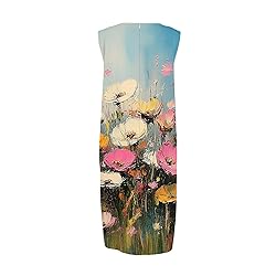 Party Dresses Summer Fall Cotton Linen Midi Dresses
