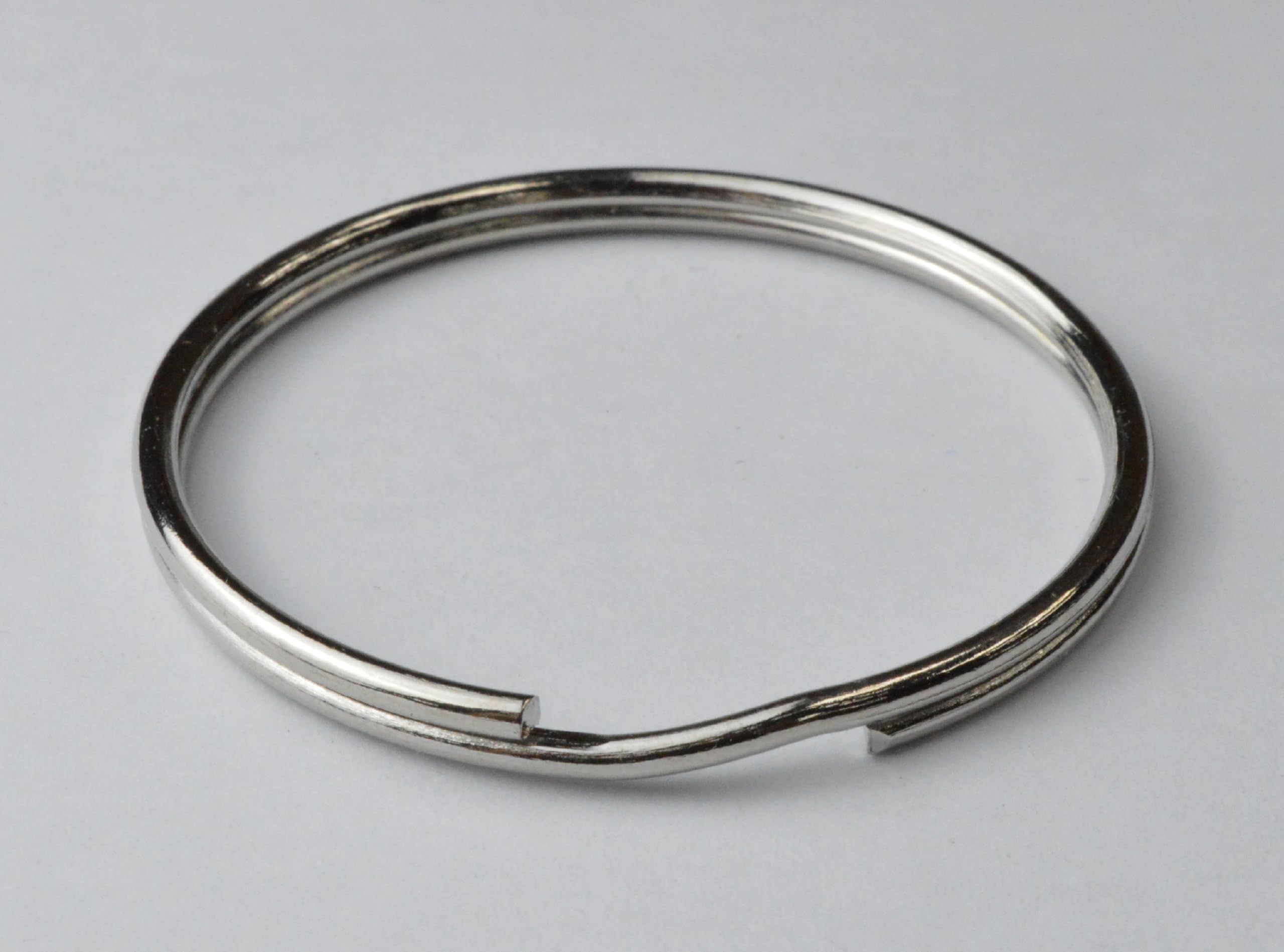 10 X Size (1.97''/50mm) Metal Large Jailer Jump Split Key Rings Loop Hoop Round Key Ring Organiser Car Home Keys Organization Arts & Crafts Lanyards