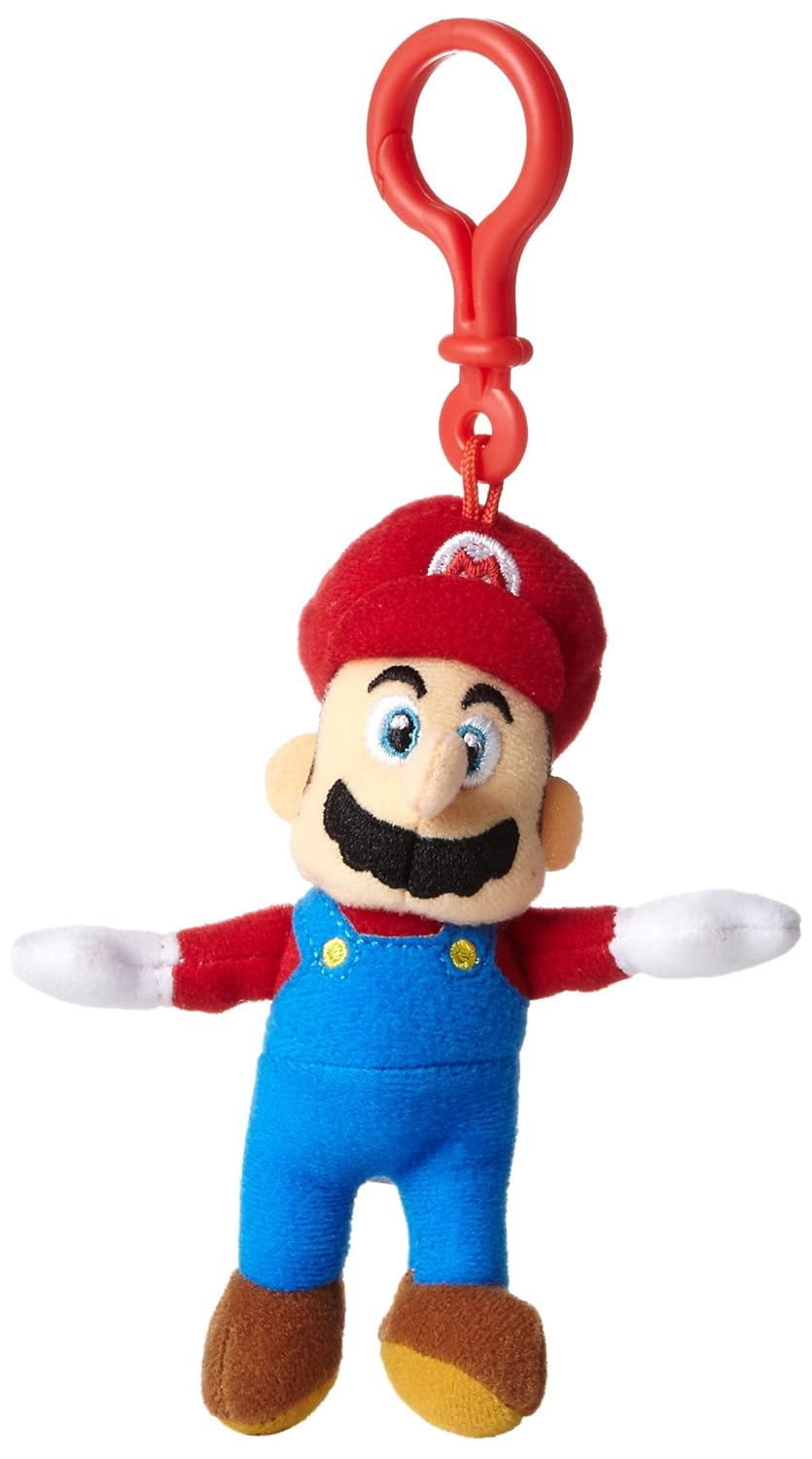 Super Mario World Of Nintendo Mario Clip On Plush Figure