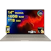 ASUS Zenbook A14 Laptop 14" WUXGA OLED (100% DCI-P3, 600nits HDR) Qualcomm 8-core Snapdragon X Plus (Up to 45 Tops) 16GB RAM 1TB SSD for Creator Business Professional Win11 ICP Acc