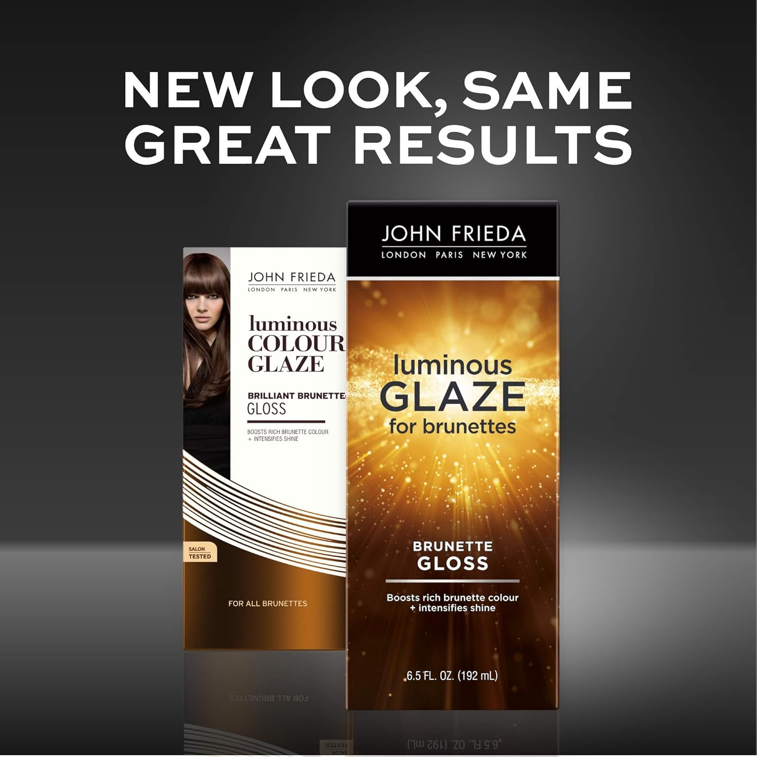 John Frieda Brilliant Brunette Luminous Glaze, 6.5 Ounce Colour Enhancing Glaze, Designed to Fill Damaged Areas for Smooth, Glossy Brown Color (15100) : Hair Coloring Products : Beauty