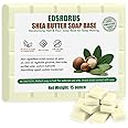 15 Ounces Glycerin Soap Base - Melt and Pour Soap Base for DIY Crafting, Easy to Cut, Vegan and Natural, Moisturizing and Gentle on Skin, Perfect for Soap Making Supplies (Shea Butter,15 Ounces)