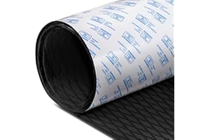 OCEANBROAD Self-Adhesive 96''x16''/23''/38''/47'' Camouflage Boat Flooring Non-Slip Marine Grip Pad EVA Foam Sheet for Jon Boat Surfboard SUP Board Kayak, Camo Black/Blue/Green/Brown/Yellow/Gray