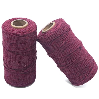 Cotton Twine String Bakers Rope: 2 Roll Twines For Crafts Gift Wrapping - View #4