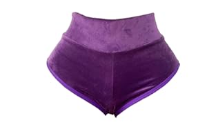 JOINFUN Women Retro Solid Silk High Waisted Scrunch Butt Lifting Booty Shorts Hot Pants
