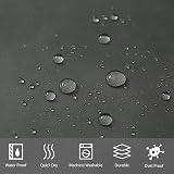 Furlinic Shower Curtain 120x200cm Mould Proof Waterproof Polyester Dark Grey 8 view 5