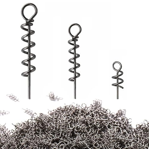 Spring Keeper Pin OROOTL Spring Twist Lock Fishing Hook Centering Pin Screw Lock Bait ...