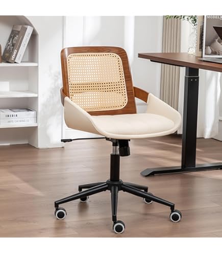 Amazon.com: Computer Chair, Japanese Rattan Computer Chair Retro