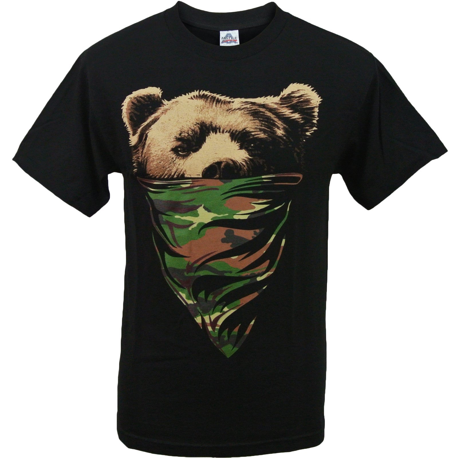 Banc California Republic Camouflage Bandana Bear S T Shirt