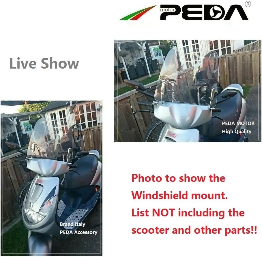 Sundlight Motorcycle Windshield Universal Windshield for Motorcycles