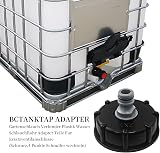 SyiXute 2 Pcs IBC Tank Adapter S60x6 Coarse Thread 1/2" Tap Valve Black view 5