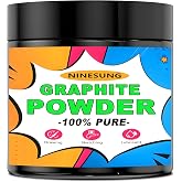 Microfine Pure Graphite Powder, 2000 Grit Powdered Graphite, Dry Powdered Graphite Lubricant, Charcoal Powder for Drawing, Sketching, Pencils, Locks, Bearings, Black - 8 Ounces