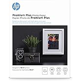 HP Premium Plus Photo Paper -for Inkjet Print -5"x7" -300 g/m -Recycled -Glossy -60/Pack -White