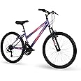 Huffy Stone Mountain Hardtail Mountain Bike for Boys/Girls/Men/Women, 20"/24"/26" Sizes, 6 or 21 Speed Shimano Twist Shifting, Front or Dual Suspension, Comfort Saddle, Sleek Colors