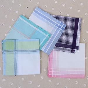 Multicolor Plaid Stripe Men Pocket Squares Business Chest Towel Handkerchiefs