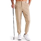 Libin Men's Golf Pants Joggers Lightweight 3 Pockets Slim Fit Soft Stretchy Tapered Work Dress Athletic