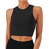 Natural Feelings Nudi Sports Bras for Women Removable Padded Yoga Tank Tops Sleeveless Fitness Workout Crop Tops