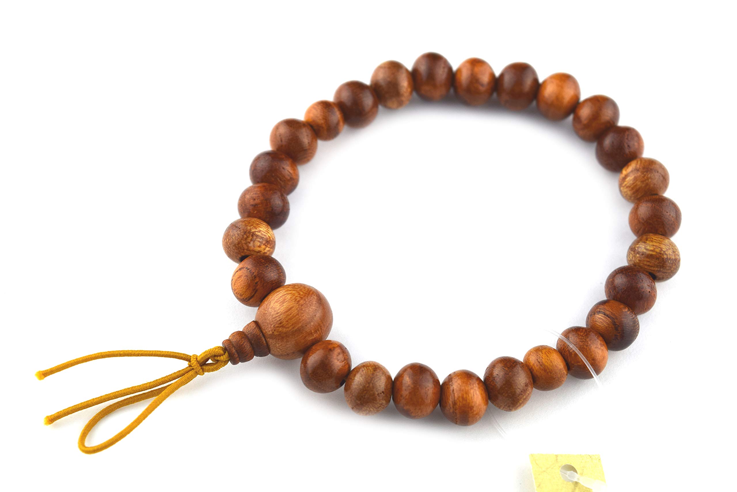 京都あさひ屋 8mm Keyaki Wood Japanese Juzu beads Handmade Bracelet Gifts for Men&Women KYOTO ASAHIYA