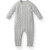Intarsia Sweater Romper in Organic Cotton by Hope & Henry Baby