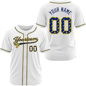 Custom Banana Baseball Jersey, Blue and Yellow Jersey Personalized Name Number Logo, Banana Baseball Shirt Camisa De Beisbol