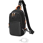 PGmoon Sling Crossbody Bag Compatible with Nintendo Switch/Switch 2/Steam Deck/ASUS ROG Ally/Legion Go/ROG Ally X, Travel Chest Carrying Case with Multiple Pockets and Game Card Slots