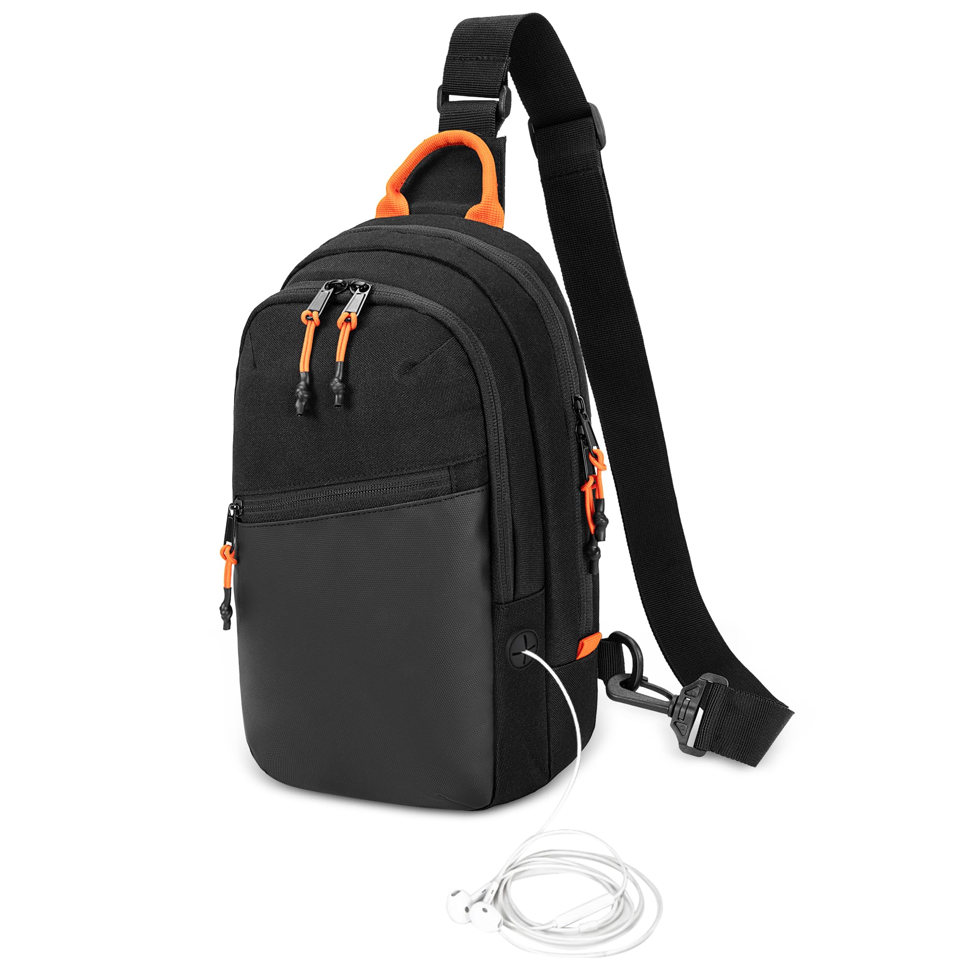 PGmoon Sling Crossbody Bag Compatible with Nintendo Switch/Switch 2/Steam Deck/ASUS ROG Ally/Legion Go/ROG Ally X, Travel Chest Carrying Case with Multiple Pockets and Game Card Slots