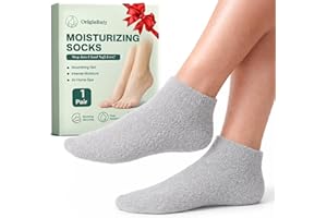 Moisturizing Socks Women, Feather Yarn Gel Socks, Foot Moisturizing Socks(Size 9-11) Deeply Hydrating for Dry, Cracked Heels,