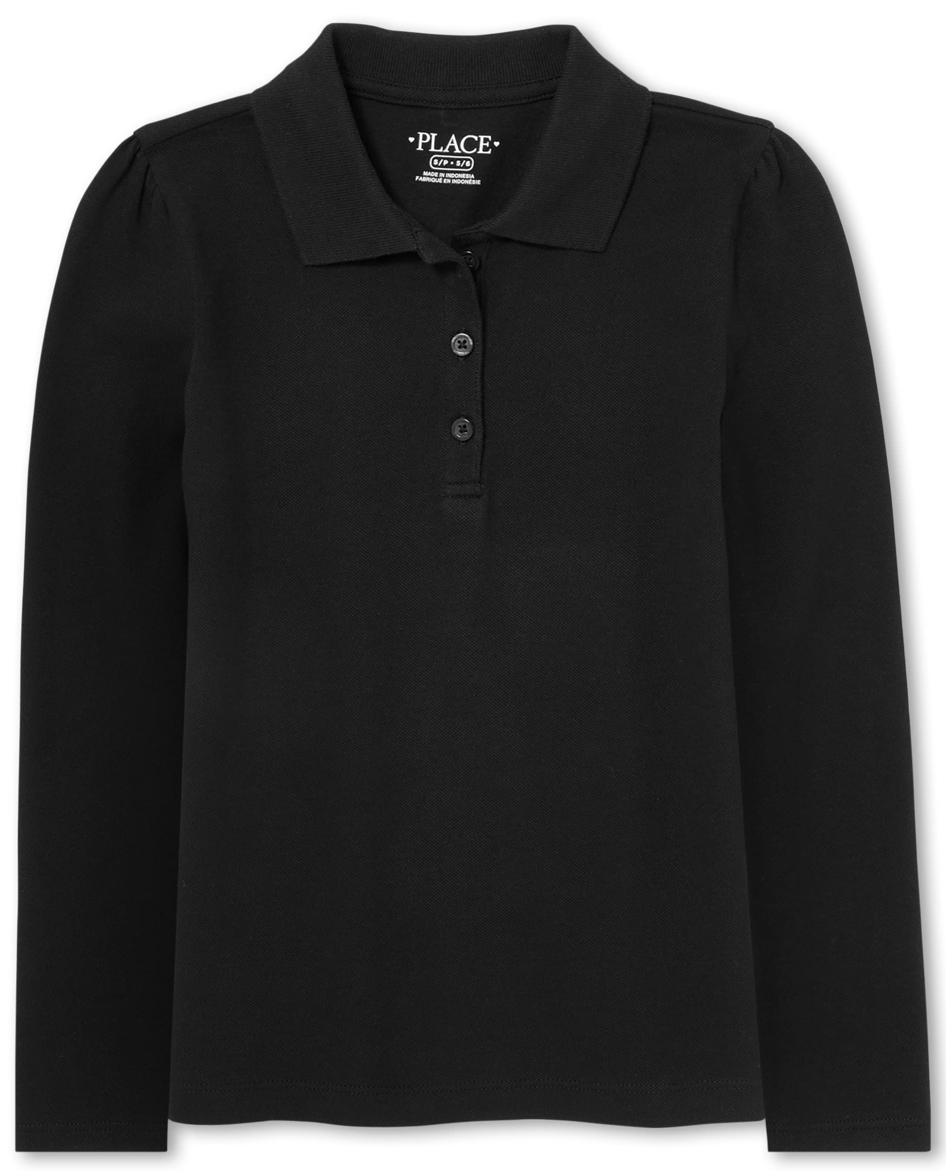 The Children's Place girls Long Sleeve Pique School